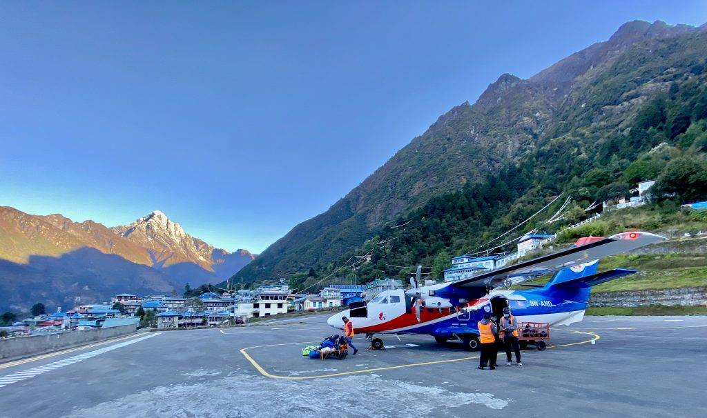 Lotnisko w Lukli, Nepal