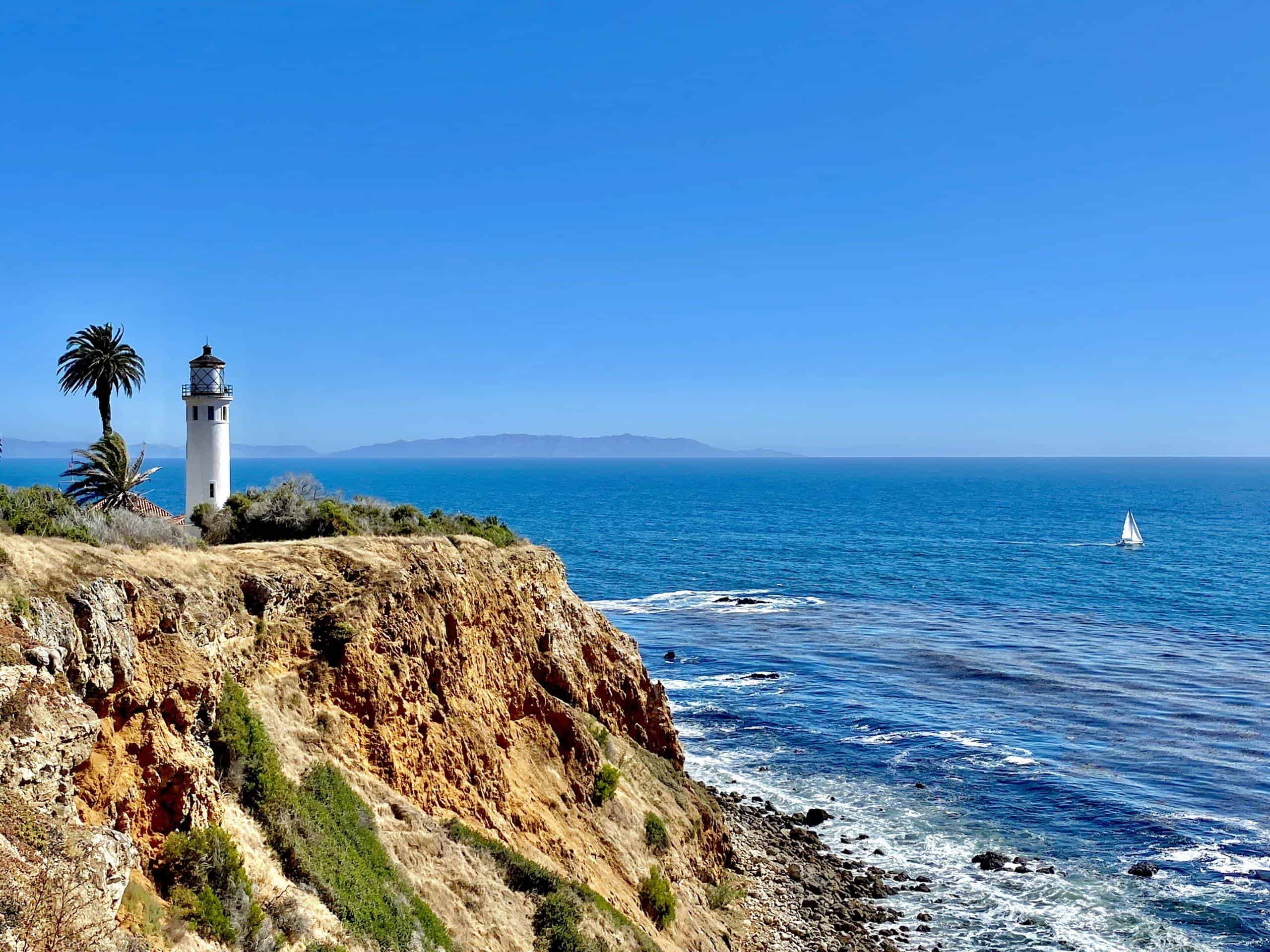 Catalina widziana z Point Vincent w Palos Verdes